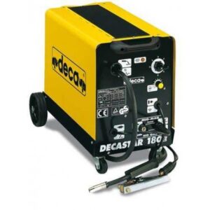 Deca Decastar 180E: Saldatrice a Filo MIG/MAG e NO GAS 35–160A 230V con Ruote e Torcia 160A