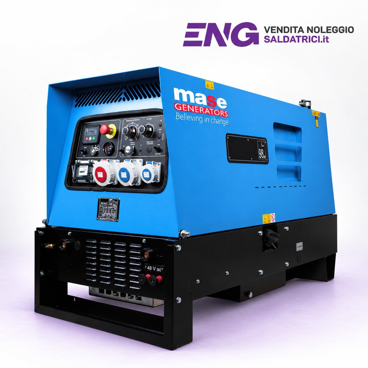Noleggio motosaldatrice diesel Mase MW 15/400 I-K - 400 A